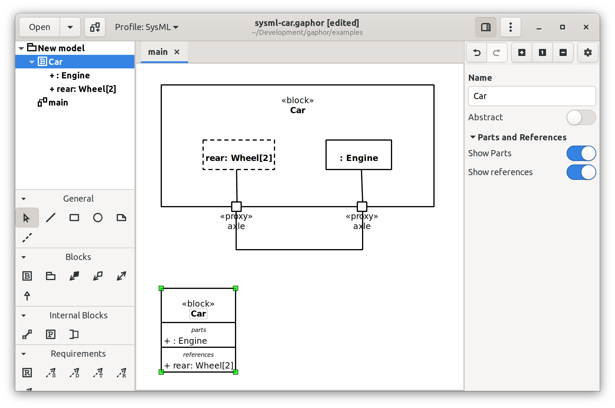 sysml screenshot